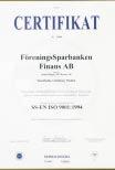 AFFÄ RSETIK & S Ä KERHET Affärsetik och säkerhet Säkerheten för FöreningsSparbankens kunder och medarbetare kommer alltid i första rummet, oavsett om det gäller den egna hälsan eller de medel som