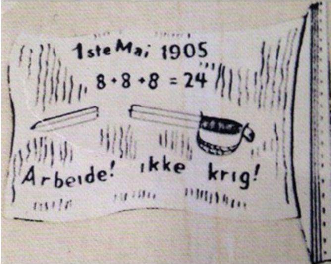 majmärke dessa år. 8 timers arb. 1 