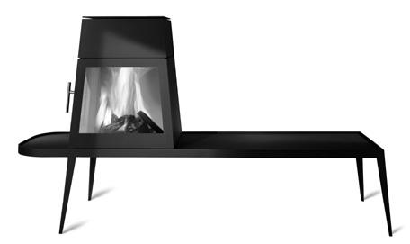Design: Antonio Citterio (with Toan Nguyen) Vikt: brännkammare: 112 kg kort bänk: 17 kg lång bänk: 32 kg Mått: shaker med kort bänk: H 103.5 x W 83.5 x D 53.