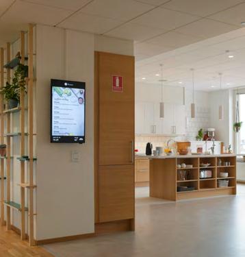Teknik som främjar välbefinnande och ett klokt arbetssätt Uppkopplad miljö Vi förbereder våra äldreboenden med kraftfulla digitala nät för att säkerställa uppkoppling för alla som bor i huset.