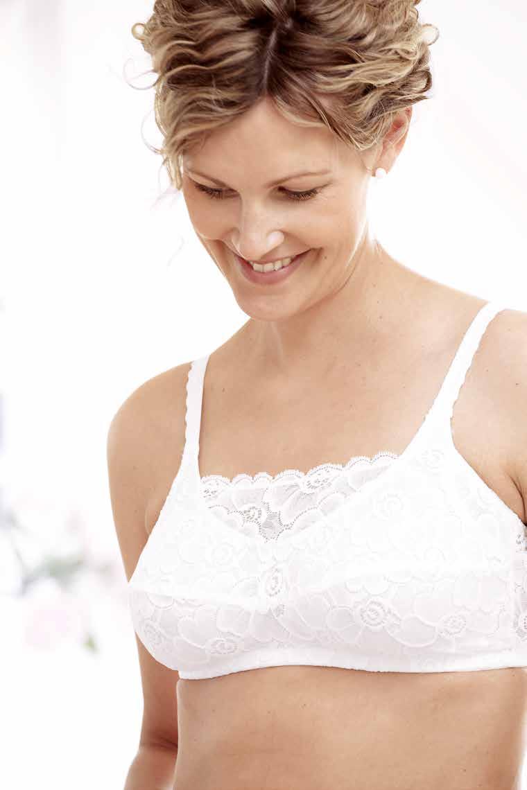 LINGERIE BY BY NORDICARE Lova Mjuk och nätt BH med infällt spetsparti och ficka i båda sidor. För dig som önskar en mjukare BH med mindre stöd.
