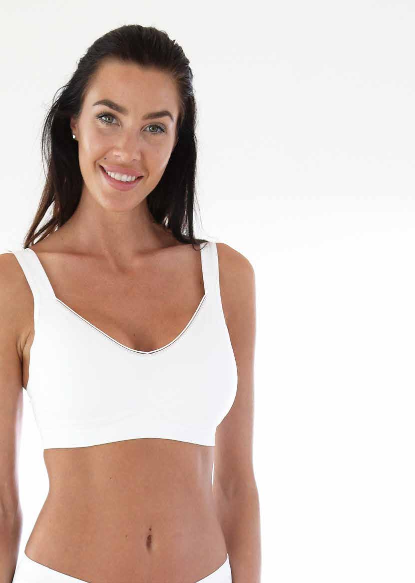 LINGERIE BY NORDICARE Sandra Sömlös stickad BH i vacker nätt design. Integrerad kompression i olika zoner och breda axelband ger skönt stöd.