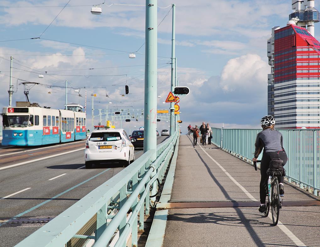 Lyft cykeltrafikens roll i samhällsplaneringen Cykeln kan ges högre prioritet i planeringen jämfört med bilen störst potential i tätorter Lyft, sprid och