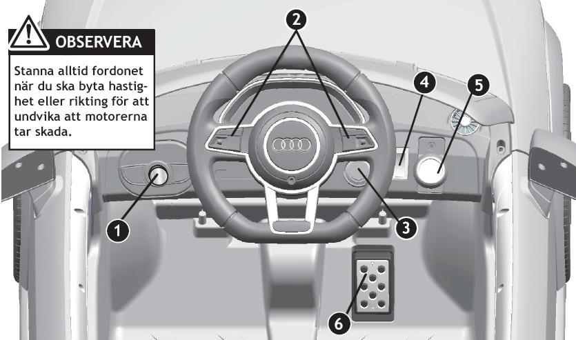 Instrumentpanel OBS! Utseendet och funktioner kan skilja sig i verkligheten. 1) Multimediaenhet: Enhet för att uppspelning av musik. Se instruktion på nästa sida.