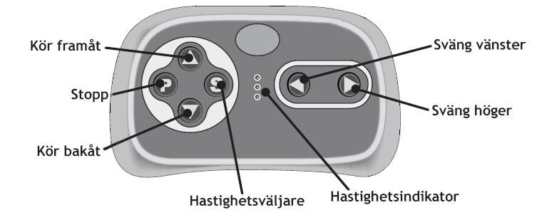 Para fjärrkontrollen till bilen Steg 1: Stäng av bilen. Steg 2: Håll in pil upp och pil ned-knapparna samtidigt i några sekunder, tills fjärrkontrollen börjar blinka.