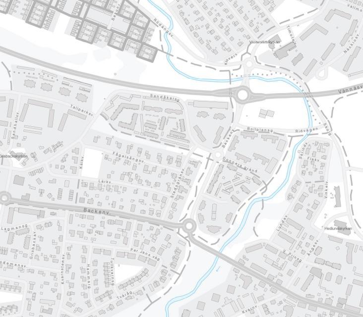 Sandåkern Sandåkern är en stadsdel under uppbyggnad. Den första detaljplanen från 2007 omfattade den tidigare idrottsplatsen och delar av Tallparken.