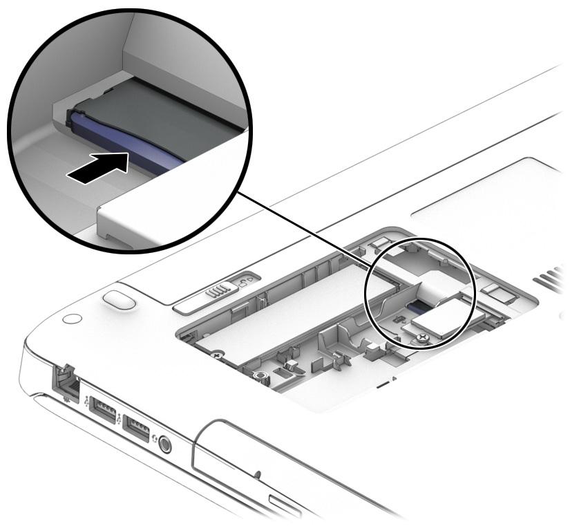 3. Slå på datorn och vänta tills Windows har startat ordentligt. 4. Konfigurera en mobil bredbandsanslutning med HP Connection Manager eller Windows inbyggda anslutningshanterare.