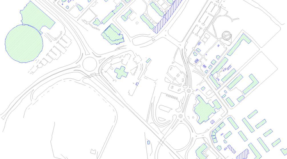2 2. Beräkningsförutsättningar 2.1 Den nya planerade bebyggelsen Den nya planerade bebyggelsen kommer att ligga sydost om korsningen Häradsvägen-Tunagatan i Borlänge.