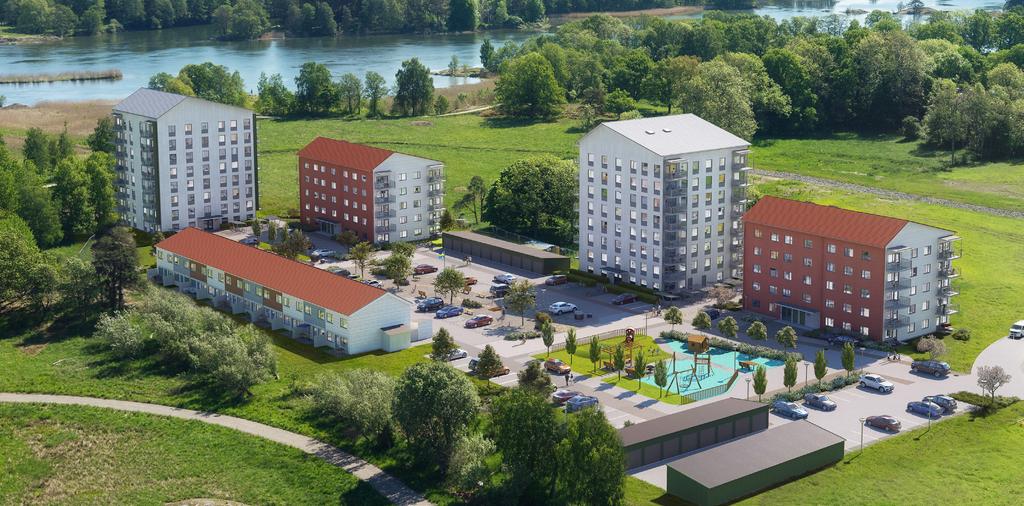 8 6 - varteret Hässjan - nya hem som hyresrätter På växer ett helt nytt bostadsområde fram. Vi tar höjd och bygger två punkthus på åtta våningar vardera.
