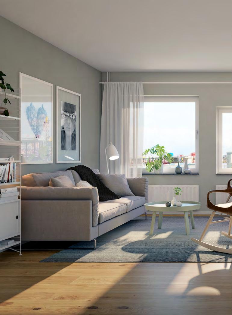 VÄKOMMEN HEM För dig som vill bo lugnt och skönt, granne med hela stadens utbud Brf Fristaden 3 ligger mitt i smeten.