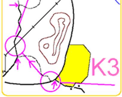 ledningsstolpar, byggnader och så vidare. K 1.