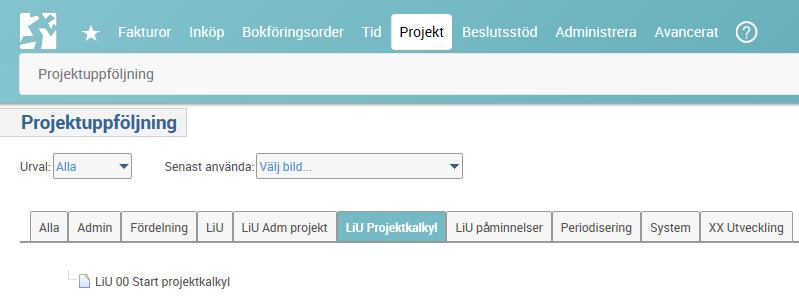 2017-01-13 21 Skapa projektkalkyl Välj