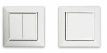 EnOcean trådlös tryckknappspanel Konfigurering av tryckknapp e-sense Organic ger möjlighet att ansluta Enocean-tryckknappar som är batterifria och kommunicerar trådlöst med Organic installationen.