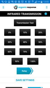 Infraröd överföring (Infrared Transmission) Övriga parametrar Om det kan finnas tveksamhet att IR-signalen från en sensor till en annan är för svag, eller inte reflekteras bra, kan man utföra ett