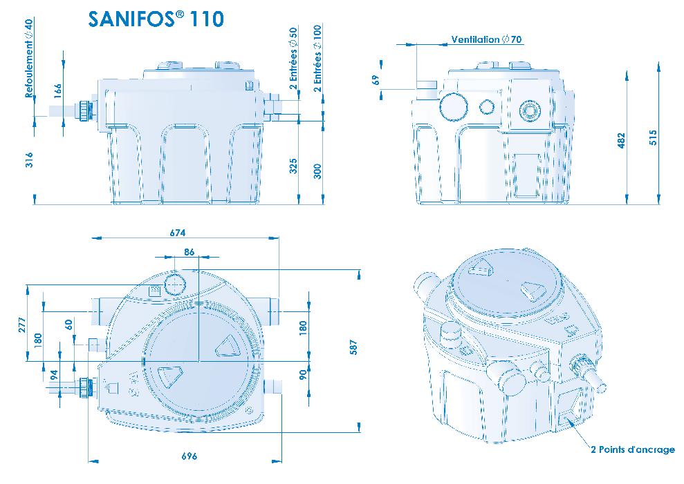 3.4.5 Dimensions produits DN 40
