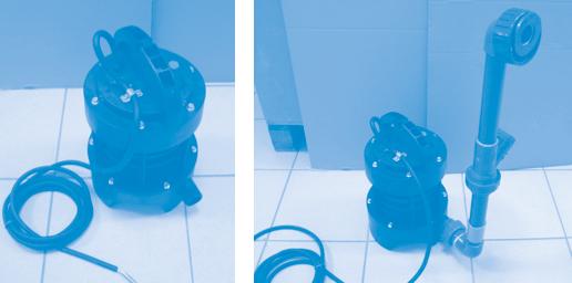 (utilité lors de la maintenance de l appareil). Veuillez respecter le positionnement des pompes dans la cuve tels que sur la photo ci-contre. 4.2 