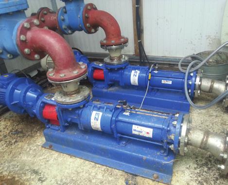 EZstrip Z15AC med 2,2 kw kuggväxelmotor med växelriktare sänkt till 356 v/min vid 50 Hz Gjutjärnshus, rotor av hårdkromspläterat legeringsstål, stator av nitrilgummi och enkel mekanisk tätning