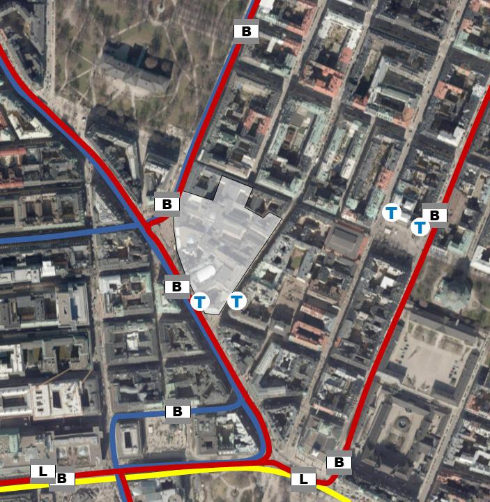 dygn varav 8 procent tung trafik. Jämfört med Trafikias uppgifter visar detta på en viss avvikelse i underlaget. För att vara i innerstaden förekommer det förhållandevis stora flöden på Sturegatan.