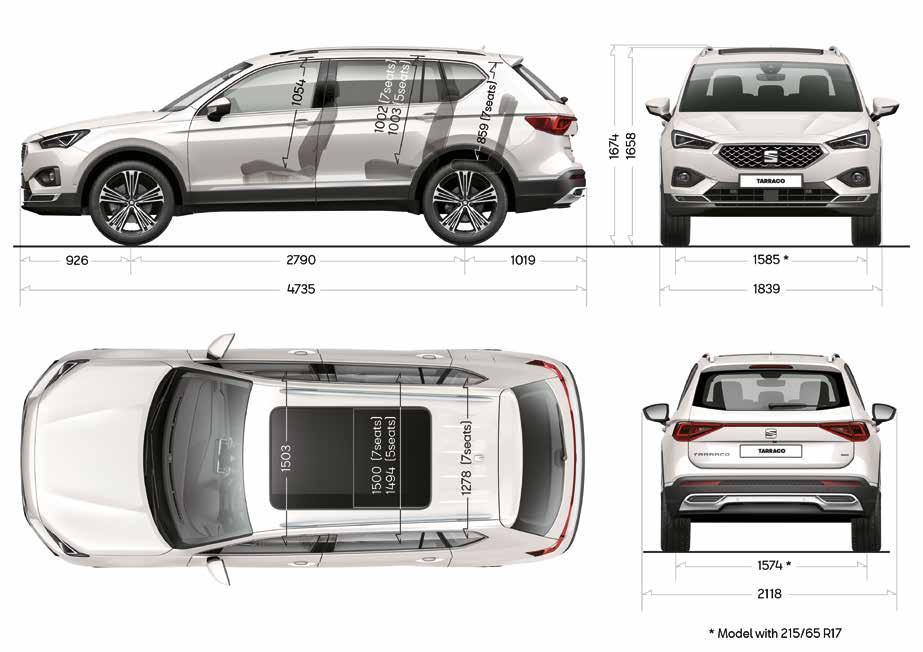 Motorer. Mått. Bensin Style Xcellence 1.5 TSI 150 hk (110 kw) ACT 2.