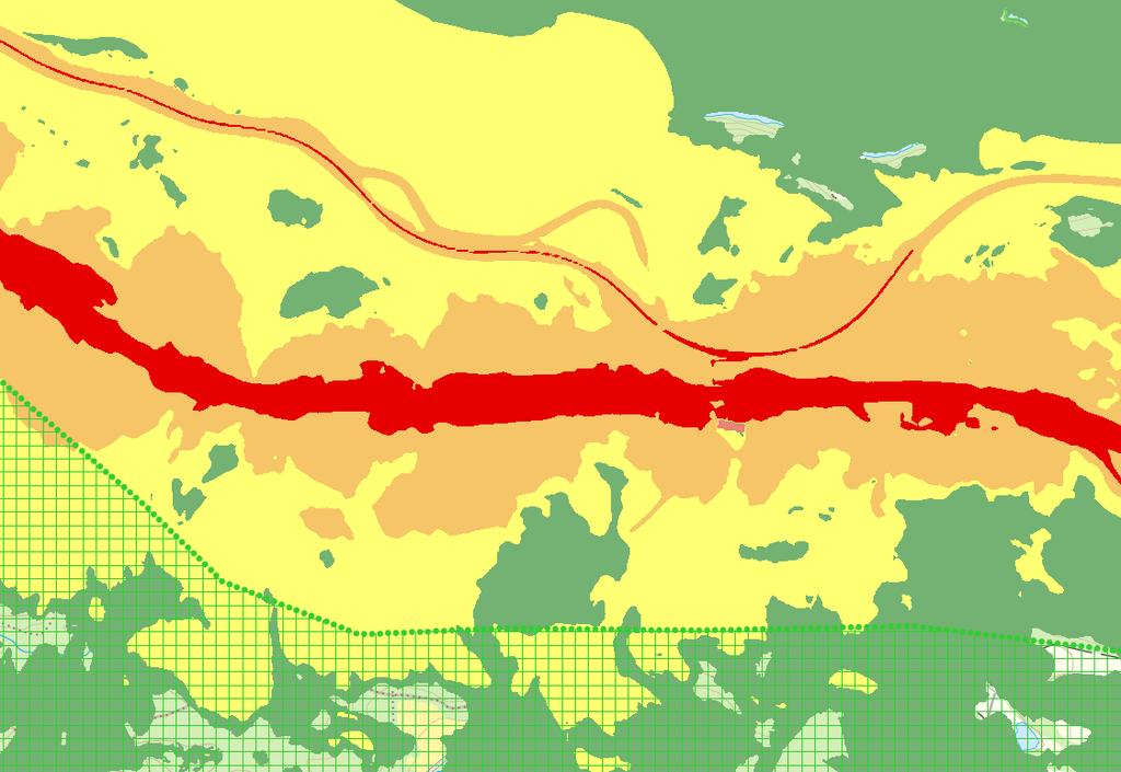 När det gäller riksintresset för friluftsliv kan det noteras att den dygnsekvivalenta ljudnivån från Saltsjöbadsleden är cirka 45 dba 500 m från vägen och in i riksintresset, se Figur 19.