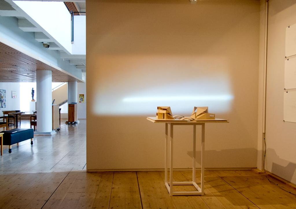 HORISONT SOLO, SKÖVDE KONSTMUSEUM, 2015 PERMANENT INSTALLATION SINCE 2017 Sound and video installation: one channel video with stereo sound, projection on a sculpture by Elli Hemberg.