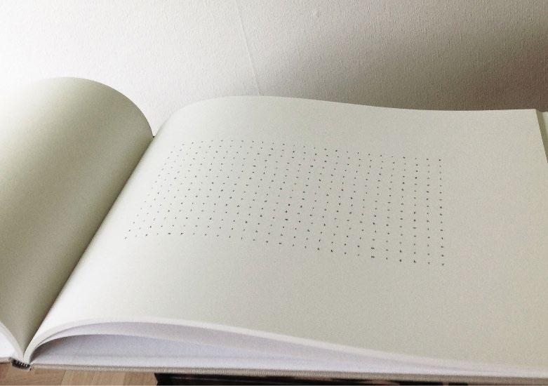 ECHO S BONES AND OTHER PRECIPITATES BY SAMUEL BECKETT SVILOVA (SOLO), GÖTEBORG, 2013 33 prints in handmade book, 420X297 mm, pigment print on archival paper, edition 5+1AP All the letters in Samuel