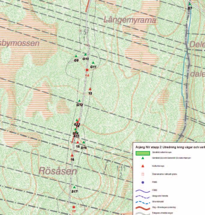 G12 Punkt Grov torraka av tall med riklig förekomst av tagellav och födosöksspår efter spillkråka. Om möjligt bör torrakan undvikas vid avverkning, annars läggs som liggande död ved i området.