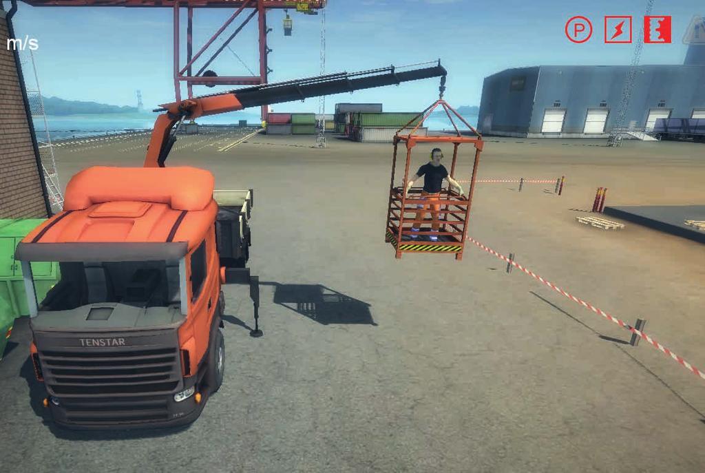 Övningsinnehåll Tenstars utbildningssimulator levereras med olika övningspaket med stigande svårighetsgrad.