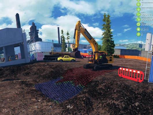 olika planerings- och grävskopor samt tiltrotator.