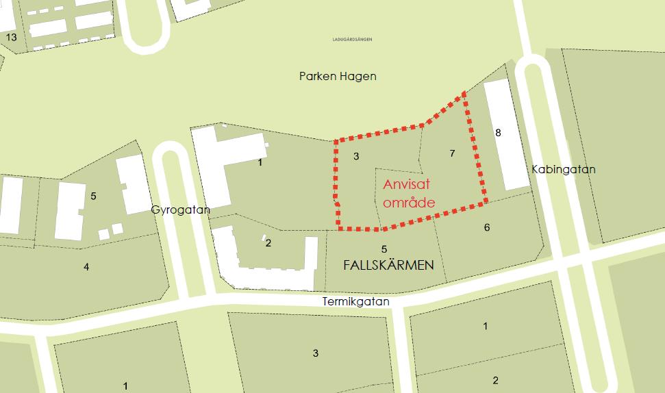 Markanvisning av fastigheterna Fallskärmen 3 och 7 i Örebro kommun Örebro kommun inbjuder till markanvisning av