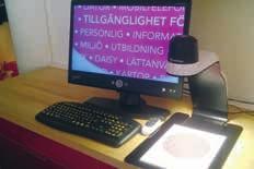Tre lägen: färg (för bilder mm) och förstärkt kontrast med ljus respektive mörk bakgrund.
