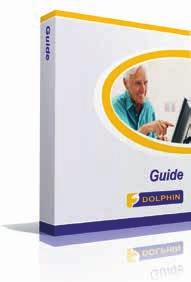Guide tar över Windows man kan inte utan vidare lämna Guide. Allt man gör i datorn, gör man i Guide s lättanvända menyer, med förstoring och tal.
