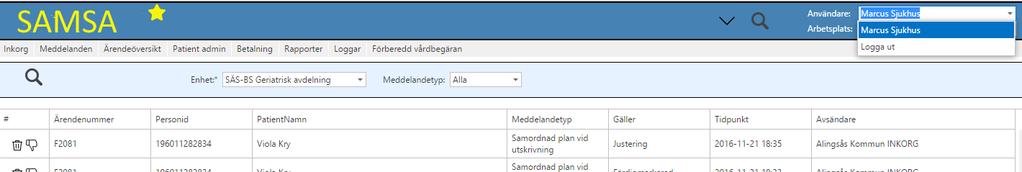 Utloggning För att säkerställa att utloggning sker på rätt sätt och att användaren ej blir hängande i