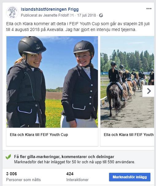 Enkät Inför medlemsmötet skapades en medlemsenkät för att styrelsen skulle få en överblick över vilken typ av medlemmar Frigg har, samt vilken typ av
