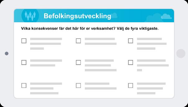 planering behövs. 72 procent valde den vilket är ungefär som totalresultatet.