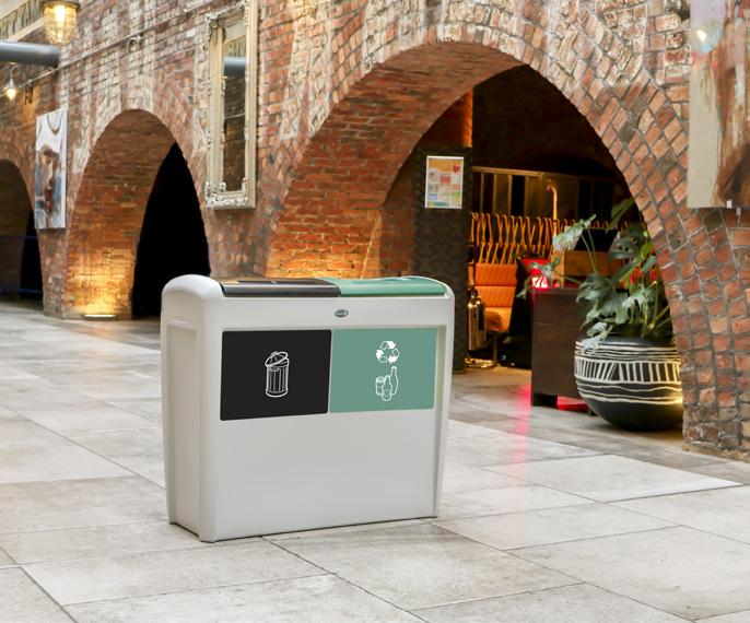 handtag för enkel manövrering Skyltkit Avdelare (inkluderad som standard med inkastöppningarna för konfidentiella papper och för muggar & vätska)