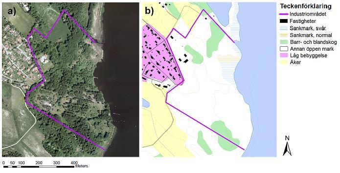3 OMRÅDESBESKRIVNING I detta avsnitt presenteras en områdesbeskrivning för Loddby f.d. sulfitmassabruk med avseende på dess omgivning, topografi, geologi samt hydrologi.