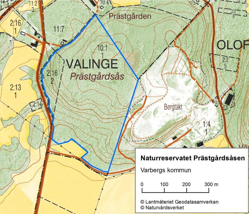 BESLUT 1 (11) 511-7462-15 Bildande av naturreservatet Prästgårdsåsen i Varbergs kommun. Beslut Länsstyrelsen i Hallands län beslutar med stöd av 7 kap.