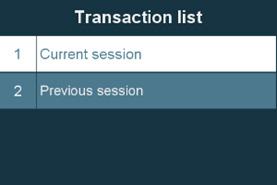 Om du behöver en rapport med äldre transaktionslistor kan du kontakta vår kundtjänst eller logga in på Nets webbportal. Tryck på MENU-knappen eller börja slå in beloppet direkt.