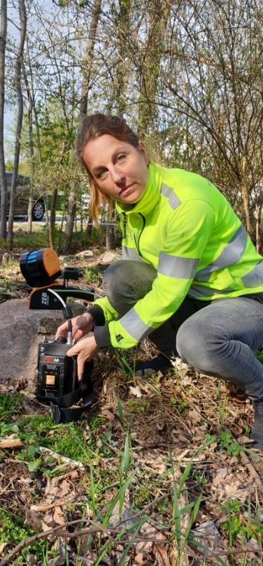 Avsluta mätning med Zeb Horizon Inmätning (skanning) med GeoSlam.