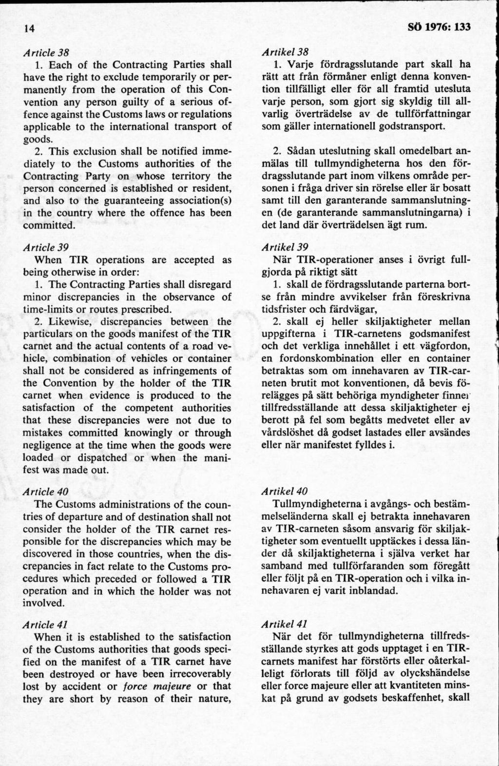 A rticle 38 1.