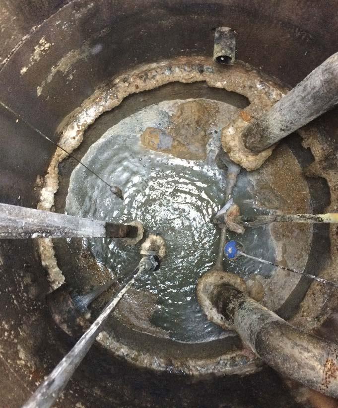 Pumpstation i ett restaurangtätt område Inga påkopplade hushåll till denna