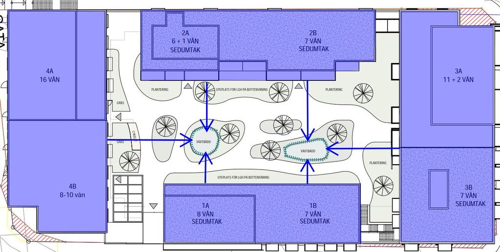 Med hänsyn till Järfälla kommuns riktvärden för dagvatten i Bällstaåns avrinningsområde uppfyller inte planen krav på halter av fosfor, koppar, zink och kadmium utan extra rening i biofilter som