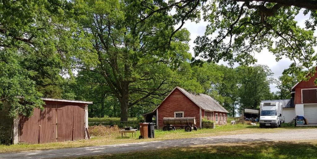 F-898-18-09 2018-06-27 10(13) Bryggarhus Äldre ekonomibyggnad som tidigare använts som bryggarhus, enligt uppgift. Förmodligen har del av byggnaden även använts som drängstuga.