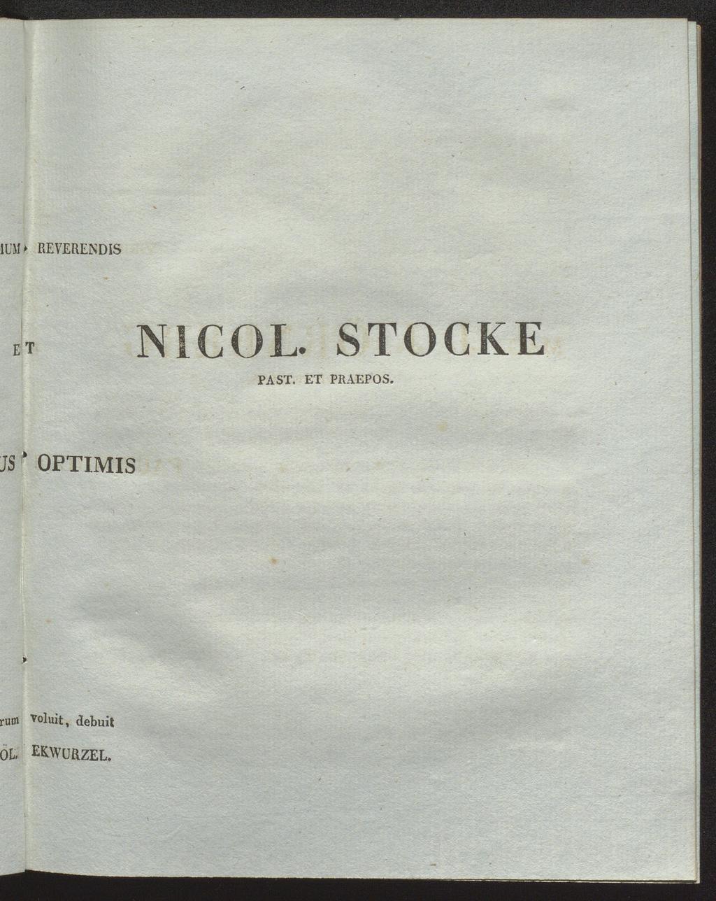 ILM > REVERENDIS N1C0L. STOCKE PA ST.