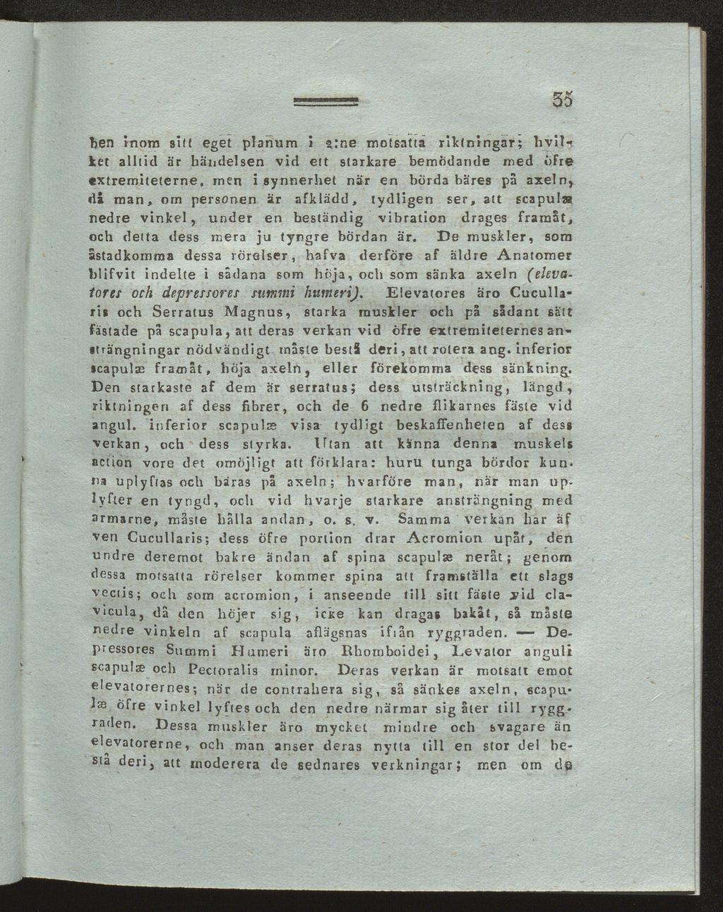 35 hen inom sitt eget planum i z'ne motsatta riktningar; hvin ket alltid är händelsen vid ett starkare bemödande med öfre extremiteterne.