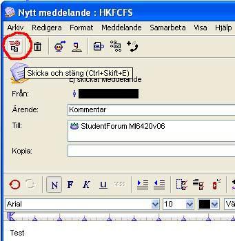 Bild på meddelandefönster.