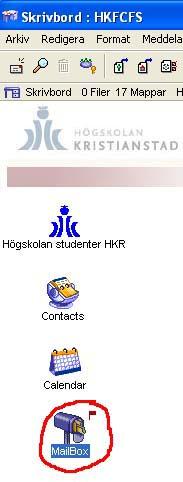 Figur 11. Bilden visar ikonen som öppnar Mailboxen.