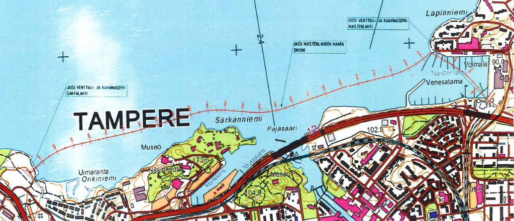 Tidpunkt: ca 10.7.2015 ca 18.9.2015 Time: Between approx. 10 July 2015 and approx. 18 August 2015 Ref: TM/UfS/NtM 33/372/2014 Putki hinataan asennuspaikoilleen neljässä osassa ja osat upotetaan.