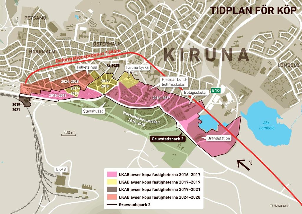 33 Tidsspann inom vilket LKAB avser att köpa fastigheterna inom gruvstadspark 2- området.